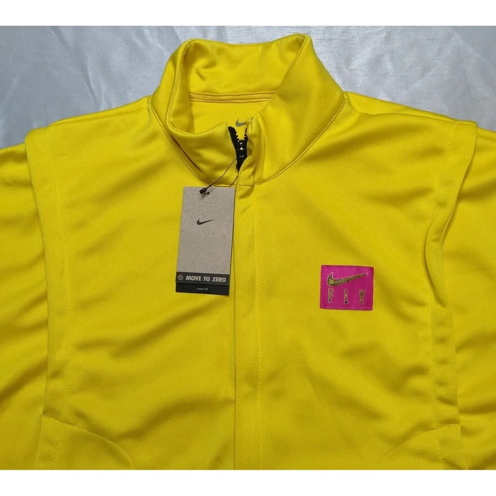 NIKE Retro Fly Vivid Sulfur‎ Dri-FIT Women XL Basketball Jacket - DH7294 NEW